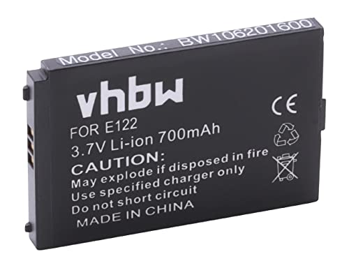 vhbw Akku kompatibel mit NEC E122 Handy Smartphone Telefon (700mAh, 3,7V, Li-Ion) von vhbw