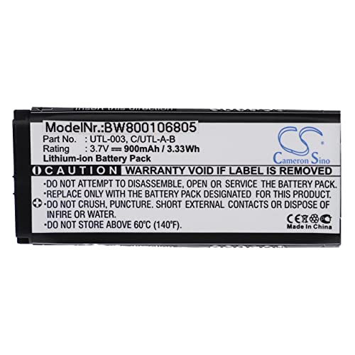 vhbw Akku kompatibel mit Nintendo DS XL, DSi LL, DSi XL UTL-001 - Ersatz für C/UTL-A-BP, UTL-001 - (Li-Ion, 900mAh, 3.7V) von vhbw