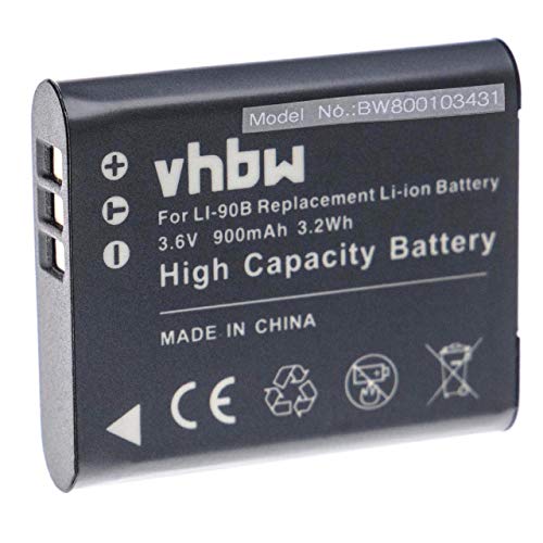 vhbw 1x Akku kompatibel mit Olympus DS-9500, DS-2600, DS-9000, Voisquare Kamera (900 mAh, 3,6 V, Li-Ion) von vhbw