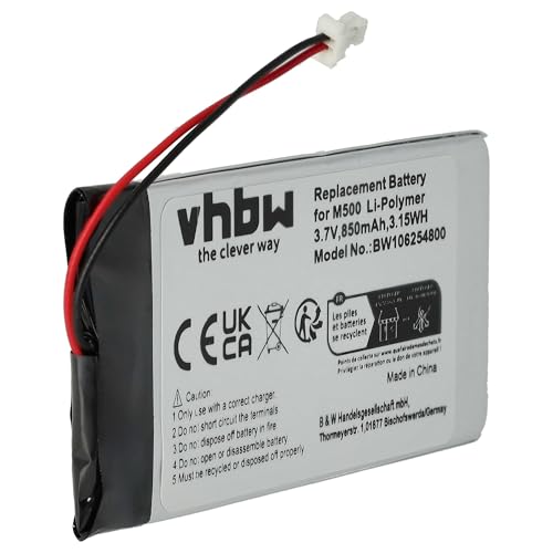 vhbw Akku kompatibel mit Palm/Handspring/Palmone M500, M505, M515 PDA Notepad Tablet (850 mAh, 3,7 V, Li-Polymer) von vhbw