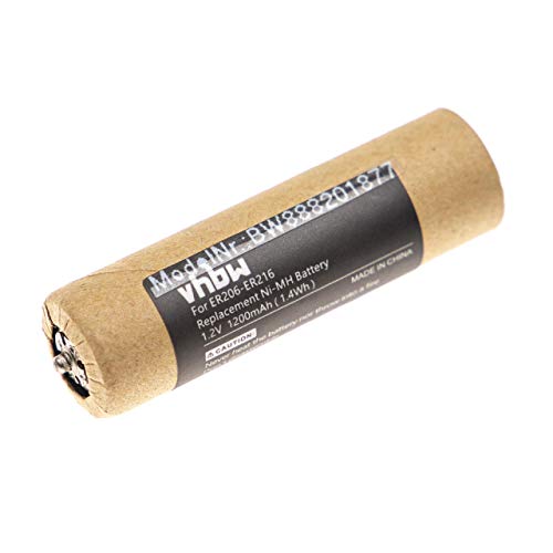 vhbw Akku kompatibel mit Panasonic ER216 Rasierer Haarschneider (1200mAh, 1,2V, NiMH) von vhbw