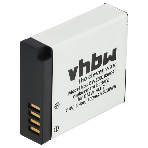 vhbw Akku kompatibel mit Panasonic Lumix DC-GX880, DC-GX800, DC-GX800K, DC-GX850 Kamera (600 mAh, 7,2 V, Li-Ion), Infochip von vhbw