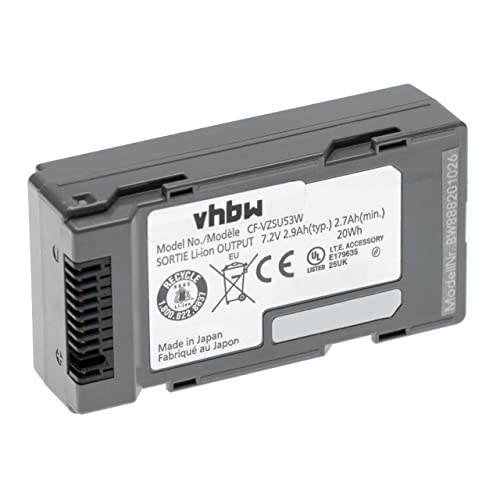 vhbw Akku kompatibel mit Panasonic Toughbook CF-H1, CF-U1, CF-H2 Tablet Pad (2900 mAh, 7,2 V, Li-Ion) von vhbw