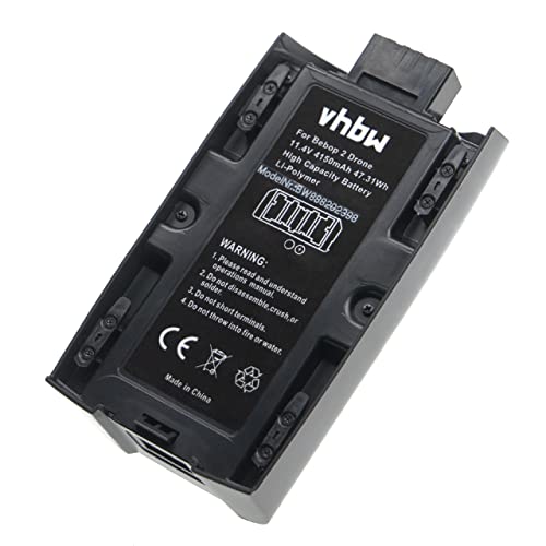 vhbw Akku kompatibel mit Parrot Bebop 2 Power Drohne Multicopter Quadrocopter (4150mAh, 11,4V, Li-Polymer) von vhbw
