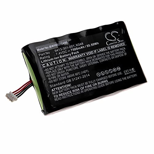 vhbw Akku kompatibel mit Peli 9410, 9410L Taschenlampe Kopflampe (7500 mAh, 7,4 V, Li-Ion) von vhbw
