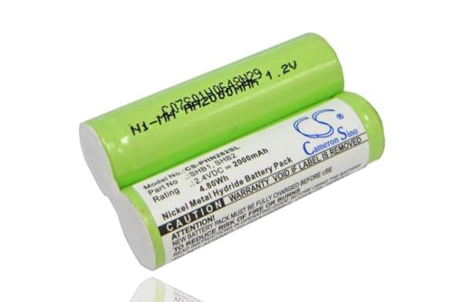 vhbw Akku kompatibel mit Philips 4885XL/A, 5602X, 5615X, 5616X, 5655X, 5801X Rasierer Haarschneider (2000mAh, 2,4V, NiMH) von vhbw