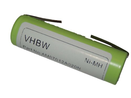 vhbw Akku kompatibel mit Philips HQ6676, HQ6695, HQ7310, HQ7320, HQ7330, HQ7340 Rasierer Haarschneider (2000mAh, 1,2V, NiMH) von vhbw