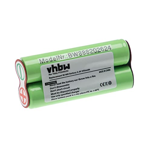 vhbw Akku kompatibel mit Philips Multigroom QG3371, QG3380 Rasierer (950 mAh, 2,4 V, NiMH) von vhbw