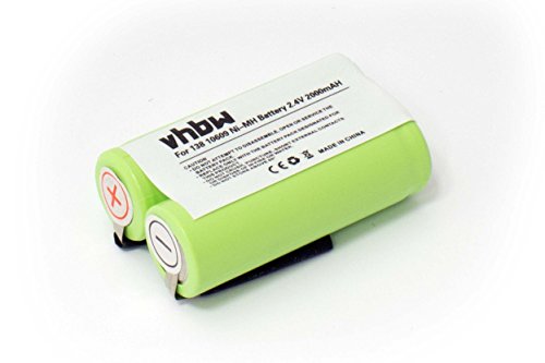 vhbw Akku kompatibel mit Philips Philishave HP6320, HP6320FL, HP6321, HP6326, HP6326/PB/B, HQ3870 Rasierer Zahnbürste (2000mAh, 2,4V, NiMH) von vhbw
