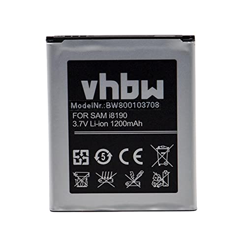 vhbw Akku kompatibel mit Samsung Galaxy Ace 2, Ace II, Exhibit, GT-I8160, GT-I8160P Handy Smartphone Telefon (1100mAh, 3,7V, Li-Ion) von vhbw