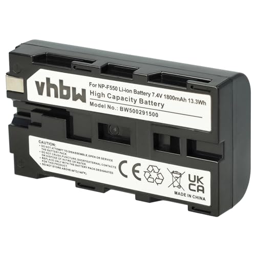 vhbw Akku kompatibel mit Sony DCR-TRV5, DCR-TRV510, DCR-TRV520, DCR-TRV525 Videokamera Camcorder (1800mAh, 7,2V, Li-Ion) von vhbw