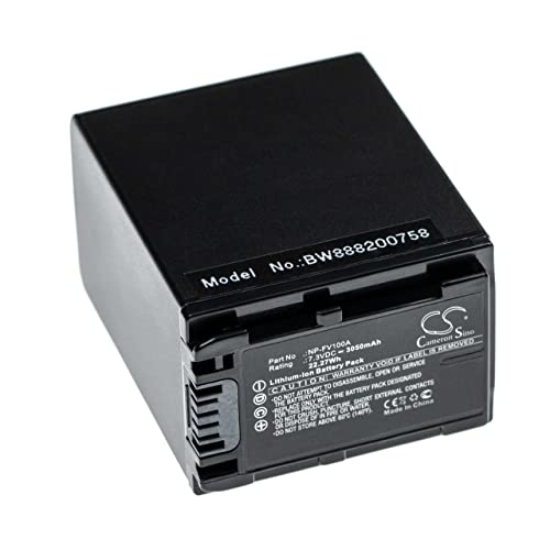 vhbw Akku kompatibel mit Sony FDR-AX33, FDR-AX40, FDR-AX45, FDR-AX53, FDR-AX60, FDR-AX700, FDR-AXP33 Videokamera Camcorder (3050mAh, 7.3V, Li-Ion) von vhbw