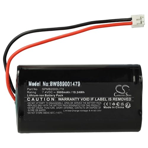 vhbw Akku kompatibel mit Spektrum Transmitter DX7S, DX8, DX9 Fernbedienung Remote Control (2600 mAh, 7,4 V, Li-Ion) von vhbw