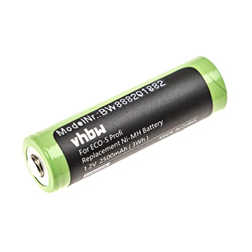vhbw Akku kompatibel mit Tondeo ECO-S Rasierer Haarschneider (2500mAh, 1,2V, NiMH) von vhbw