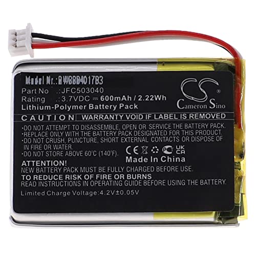vhbw Akku kompatibel mit Viper 5606V, 5706V, 5806V, 7941P, 7941V Fernbedienung Remote Control Transmitter (600mAh, 3,7V, Li-Polymer) von vhbw