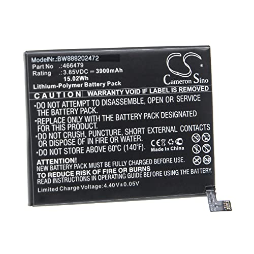 vhbw Akku kompatibel mit Wiko View 3 Lite Handy Smartphone Telefon (3900mAh, 3,85V, Li-Polymer) von vhbw