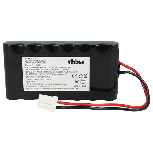 vhbw Akku kompatibel mit Wiper i100S, i130s, i70 Rasenmäher (2500mAh, 25,9V, Li-Ion) von vhbw