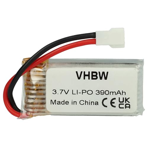 vhbw Akku kompatibel mit Wltoys V939 Drohne Multicopter Quadrocopter (390mAh, 3,7V, Li-Polymer) von vhbw
