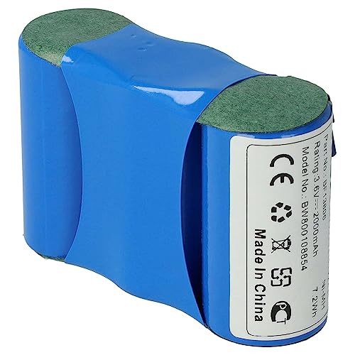 vhbw Akku kompatibel mit Wolf Rasenschere BS45 Grasschere, Strauchschere (2000mAh, 3,6V, NiMH) - Ersatz für BS45, 70845 055, Accu45, BF13806 VSE 4/5 von vhbw