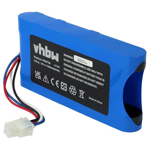 vhbw Akku kompatibel mit Yard Force Amiro 350, 400, 350i, 400i Rasenmäher Rasenroboter (1500mAh, 18V, Li-Ion) von vhbw