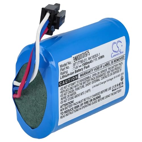 vhbw Akku kompatibel mit Zebra IMZ320, MZ320, MZ420L Drucker Kopierer Scanner Etiketten-Drucker (1500mAh, 7,4V, Li-Ion) von vhbw