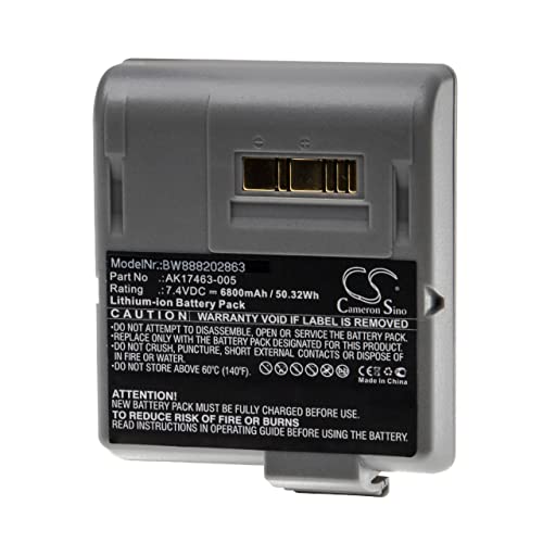vhbw Akku kompatibel mit Zebra L405, RW420, RW420 EQ Drucker Kopierer Scanner Etiketten-Drucker (6800mAh, 7,4V, Li-Ion) von vhbw