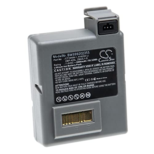 vhbw Akku kompatibel mit Zebra P4T, RP4, RP4T Drucker Kopierer Scanner Etiketten-Drucker (6800mAh, 7,4V, Li-Ion) von vhbw