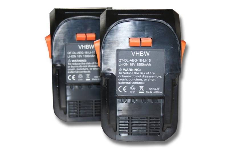 vhbw Akku passend für AEG BS 18C, BMS 18C, BS 18C LI-202C, BSB 18, BS 18G, Akku Li-Ion 1500 mAh (18 V) von vhbw