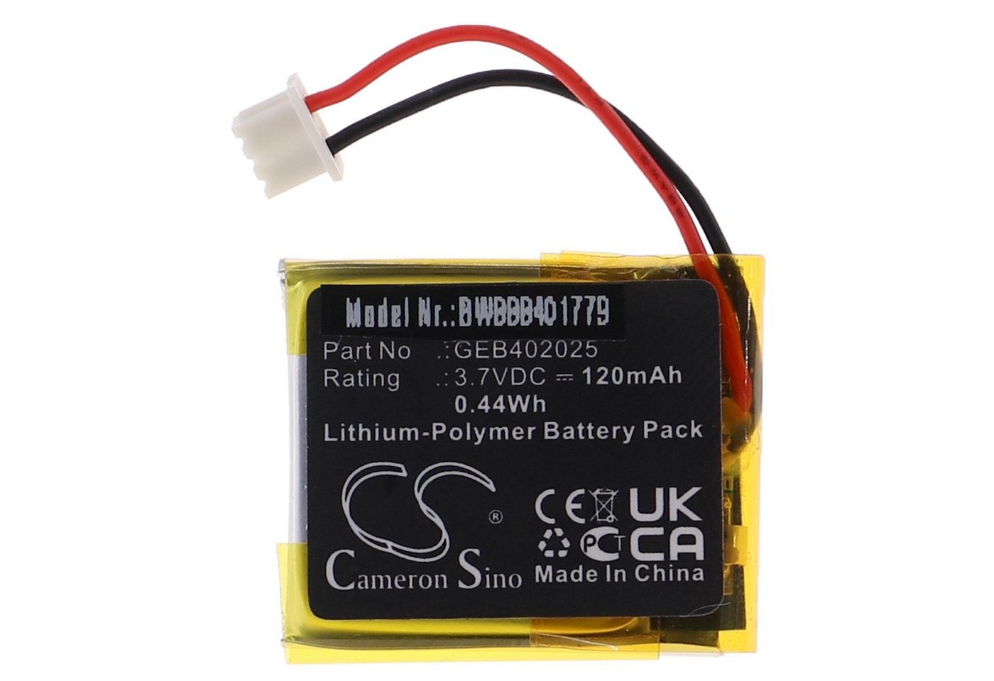 vhbw Akku passend für Clifford 7351V, 7752V, 7752X Auto / Fernstartsystem (120mAh, 3,7V, Li-Polymer) 120 mAh von vhbw