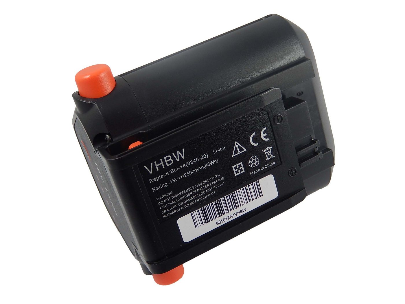 vhbw Akku passend für Gardena Akku-Rasenmäher PowerMax Li-18/32 (5039-20) Heimwerker, Wetterstationen Akku Rasenmäher / Heimwerker, Wetterstationen Akku Heckenschere / Heimwerker, Wetterstationen Akku Gras und Strauchschere (2500mAh, 18V, Li-Ion) 2500 mAh von vhbw