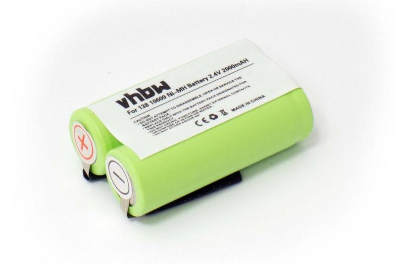 vhbw Akku passend für Kompatibel mit Philips Philishave HS920, HS930, HS969, HS350, HS355, HS600 Haushalt Rasierer (2000mAh, 2,4V, NiMH) 2000 mAh von vhbw