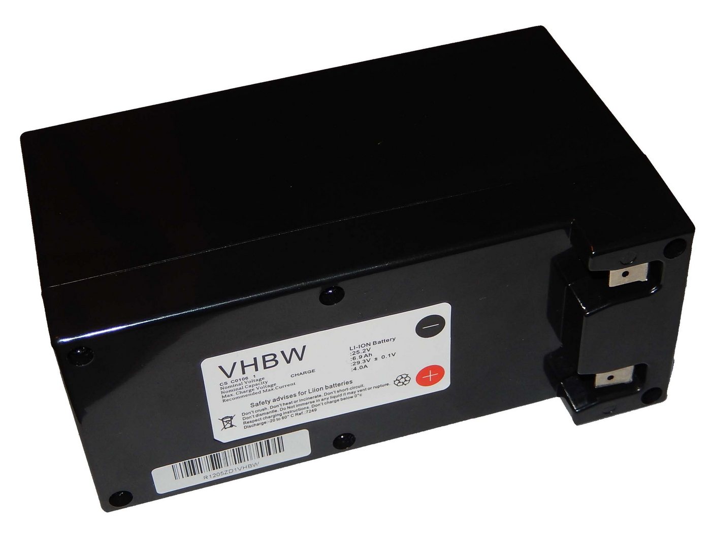 vhbw Akku passend für Kompatibel mit Wiper R Xe, Runner Xp Heimwerker, Wetterstationen Akku Rasenmäher (6900mAh, 25,2V, Li-Ion) 6900 mAh von vhbw