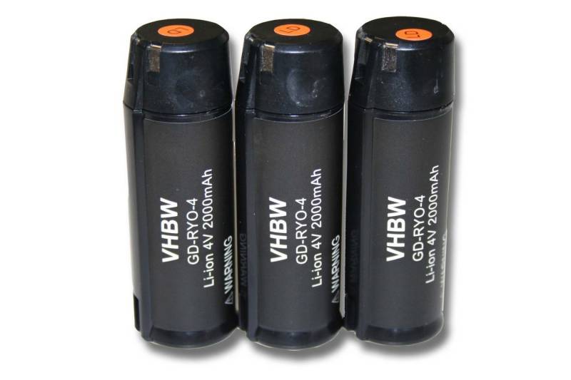 vhbw Akku passend für Ryobi AP4001, AP4302, AP4700, CSD42l, HP53LK, RGS410 Strauchschere Elektrowerkzeug (2000mAh, 4V, Li-Ion) 2000 mAh von vhbw