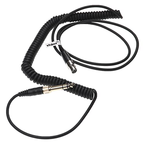 vhbw Audio AUX Kabel kompatibel mit AKG K240 Studio Kopfhörer - Audiokabel 3,5 mm Klinkenstecker, 100-300 cm, Schwarz von vhbw