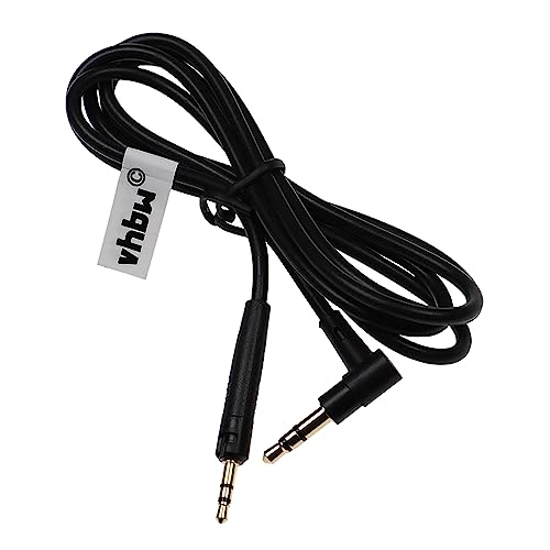 vhbw Audio AUX Kabel kompatibel mit AKG Y40BT, Y45BT, Y50, Y500, Y50BT Kopfhörer - Audiokabel 3,5 mm Klinkenstecker, 100 cm, Schwarz von vhbw