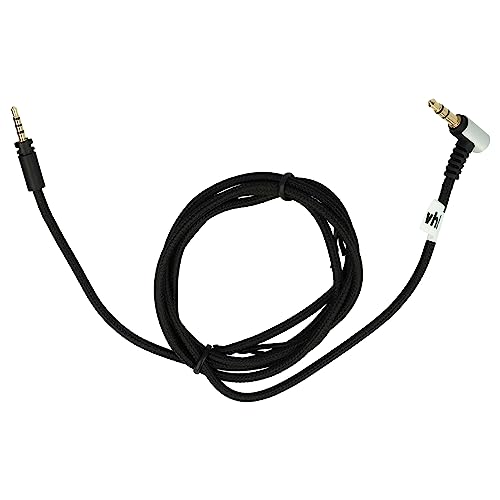 vhbw Audio AUX Kabel kompatibel mit Sennheiser Momentum On-Ear Wireless, Wireless Kopfhörer - Audiokabel 3,5 mm Klinkenstecker, 120 cm, Schwarz von vhbw