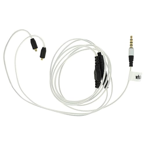 vhbw Audio AUX Kabel kompatibel mit Westone AM Pro 10, AM Pro 20, AM Pro 30, ES10, ES20 Kopfhörer - Audiokabel 3,5 mm Klinkenstecker, 120 cm, Silber vhbw Audio AUX Kabel kompatibel mit Westone AM Pro 10, AM Pro 20, AM Pro 30, ES10, ES20 Kopfhörer - Audiokabel 3,5 mm Klinkenstecker, 120 cm, Silber von vhbw