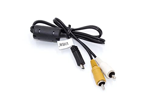 vhbw Audio Video AV Composite Kabel kompatibel mit Nikon CoolPix L27, L29, L3, L310, L330, L4, L5, L6, L610, L810, L820 Kamera, Digitalkamera von vhbw