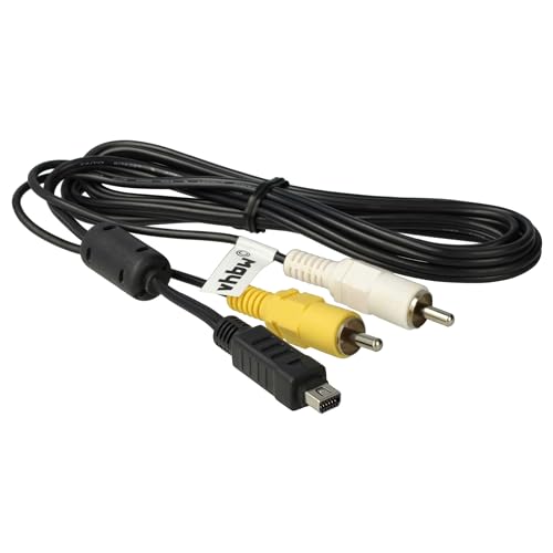 vhbw Audio Video AV Composite Kabel kompatibel mit Olympus E-520, E-620, FE-120, FE-130, FE-140, FE-200, FE-4010 Kamera, Digitalkamera von vhbw