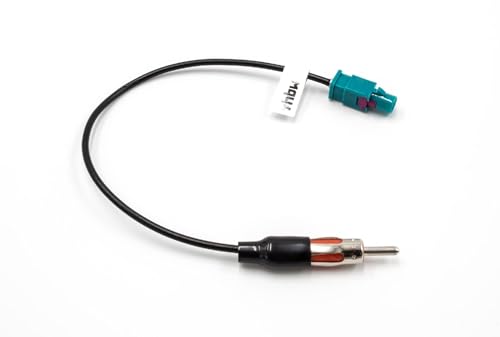 vhbw Autoradio Adapter kompatibel mit Mercedes ab BJ 2002 - Antennenadapter Fakra (m) zu DIN (m) von vhbw