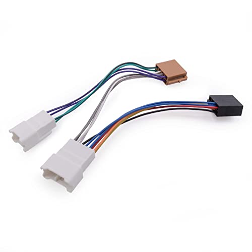 vhbw Autoradio ISO Adapter kompatibel mit Toyota Yaris CP10 (1999-2006), CP10 (2006-2011), XP13 (2012-2015) Auto-Modell von vhbw