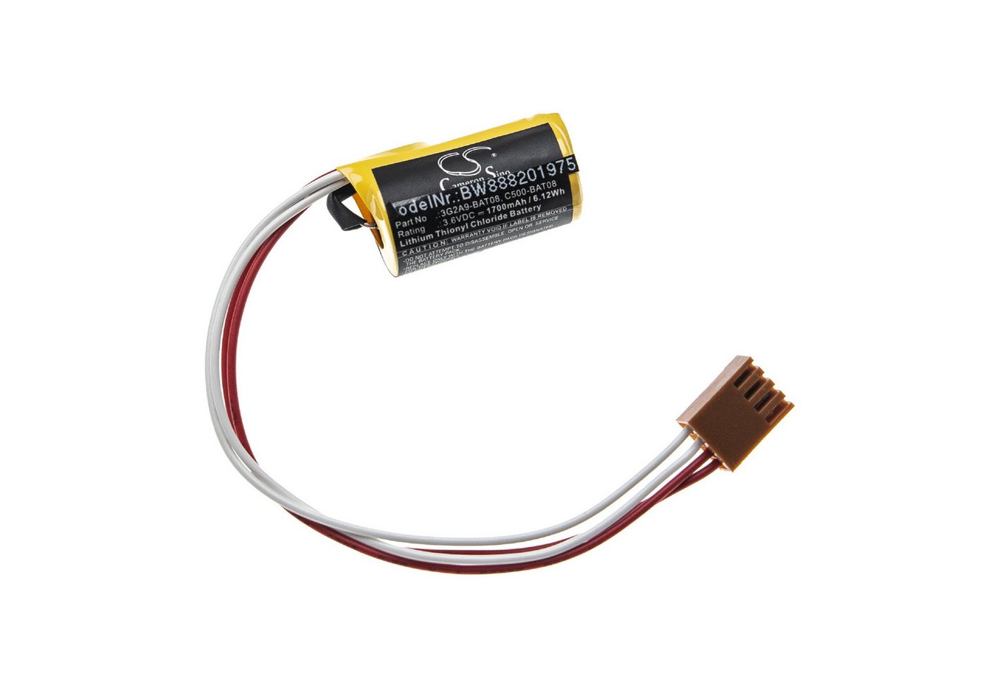 vhbw Batterie, (3,6 V), passend für Omron C60PF, CQM1, CV1000, CV1M, CV500, CVM1D, GT600 Business & Industrie & Funk Automation von vhbw