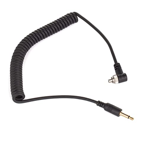 vhbw Blitz PC Sync Kabel Blitzkabel Synchronkabel auf 3.5mm kompatibel mit Nikon 11, 14, 140, 16 Studioblitz, externen Blitz von vhbw