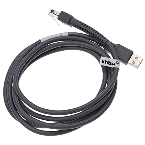 vhbw Datenkabel USB 2.0 Stecker auf RJ45 Stecker kompatibel mit Symbol DS3478, DS3578, DS4208, DS6608 Barcodescanner - Kabel, 2 m Grau vhbw Datenkabel USB 2.0 Stecker auf RJ45 Stecker kompatibel mit Symbol DS3478, DS3578, DS4208, DS6608 Barcodescanner - Kabel, 2 m Grau von vhbw