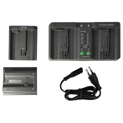vhbw Dual Ladegerät kompatibel mit Nikon EN-EL18, EN-EL4, EN-EL4a, EN-EL4e Kamera Camcorder-Akku - Ladeschale, Ladekontrollanzeige von vhbw