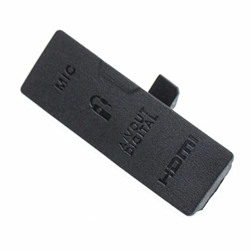vhbw Ersatz Kontaktabdeckung kompatibel mit Canon EOS 550D, Rebel T2i Kamera USB/HDMI Anschlüsse - Gummi, schwarz von vhbw
