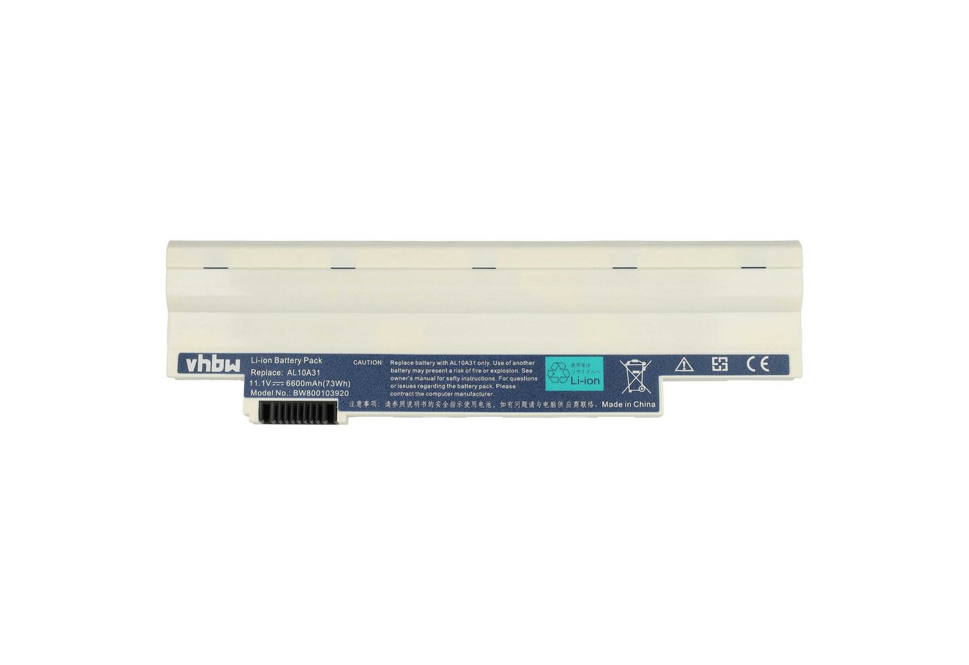vhbw Ersatz für Acer AL10BW, LC.BTP00.129, AK.003BT.071, AK.006BT.074 für Laptop-Akku Li-Ion 6600 mAh vhbw Ersatz für Acer AL10BW, LC.BTP00.129, AK.003BT.071, AK.006BT.074 für Laptop-Akku Li-Ion 6600 mAh von vhbw