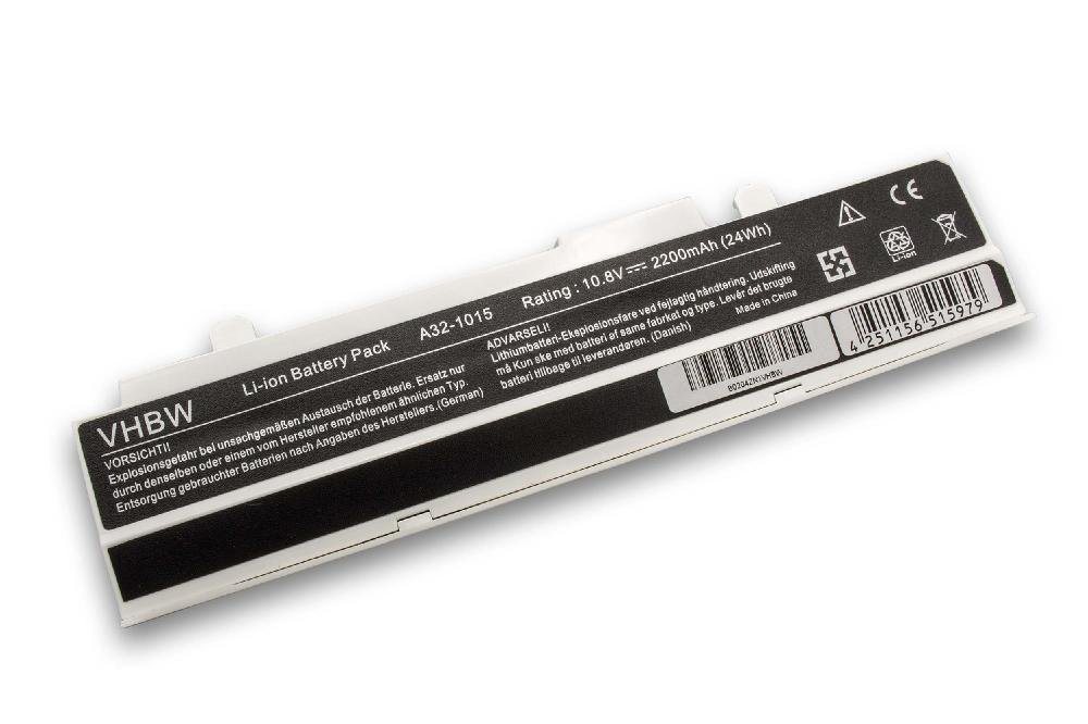 vhbw Ersatz für Asus A31-1015, A32-1015, AL31-1015, PL32-1015 für Laptop-Akku Li-Ion 2200 mAh (10,8 V) von vhbw