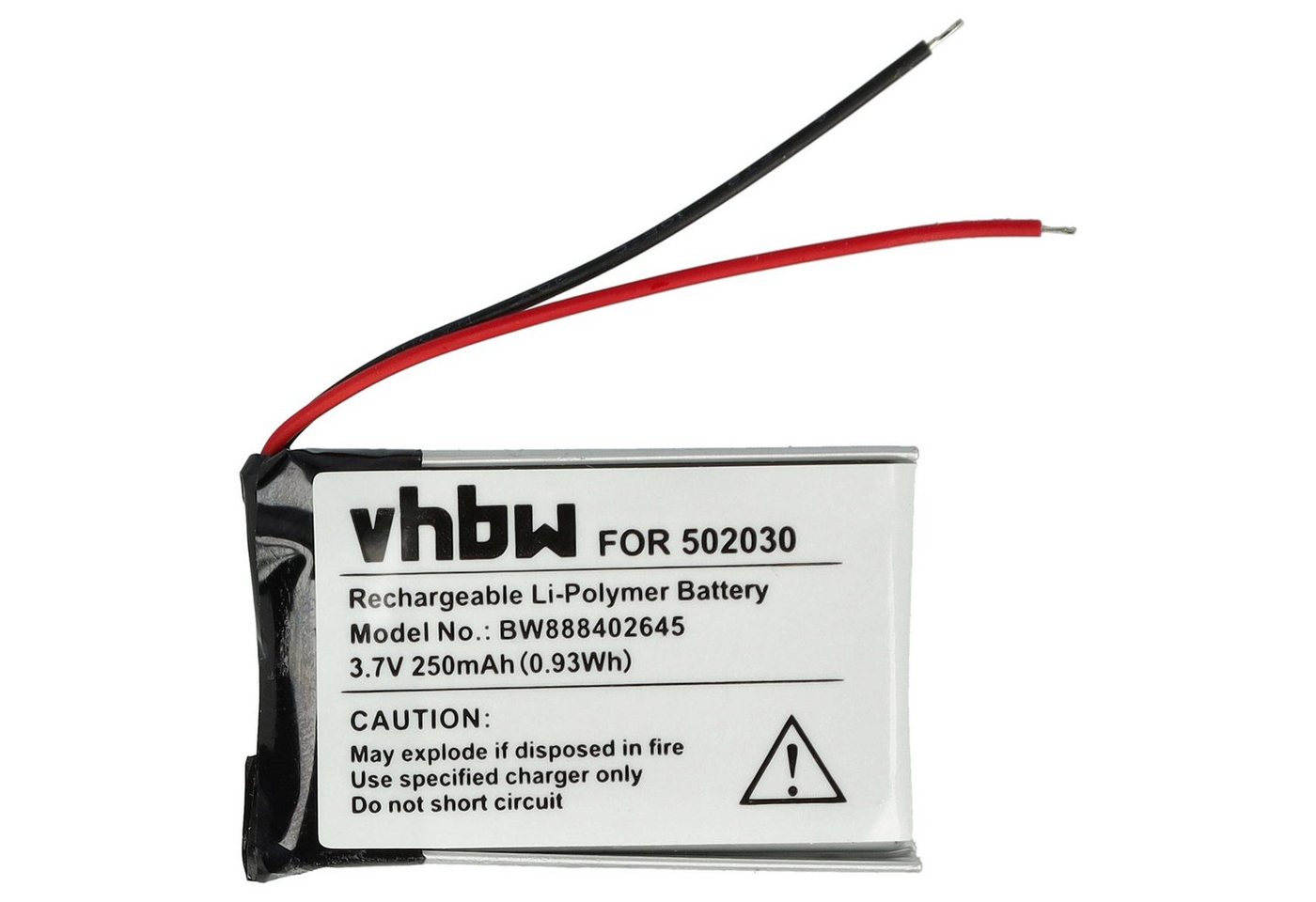 vhbw Ersatz für Bosch 502030 für Akku Li-Polymer 250 mAh (3,7 V) von vhbw