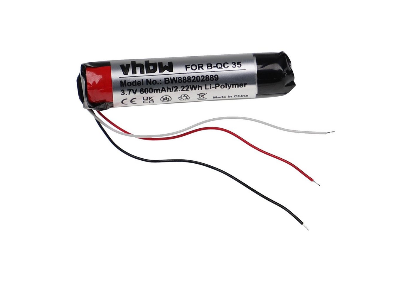 vhbw passend für Sony WF-SP900, WF-1000XM3 Kopfhörer (600 mAh, 3,7 V, Akku Li-Polymer 600 mAh von vhbw